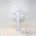 White cardboard tree - 59 cm