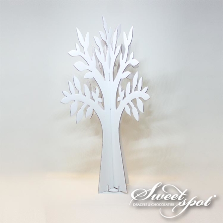 White cardboard tree - 59 cm